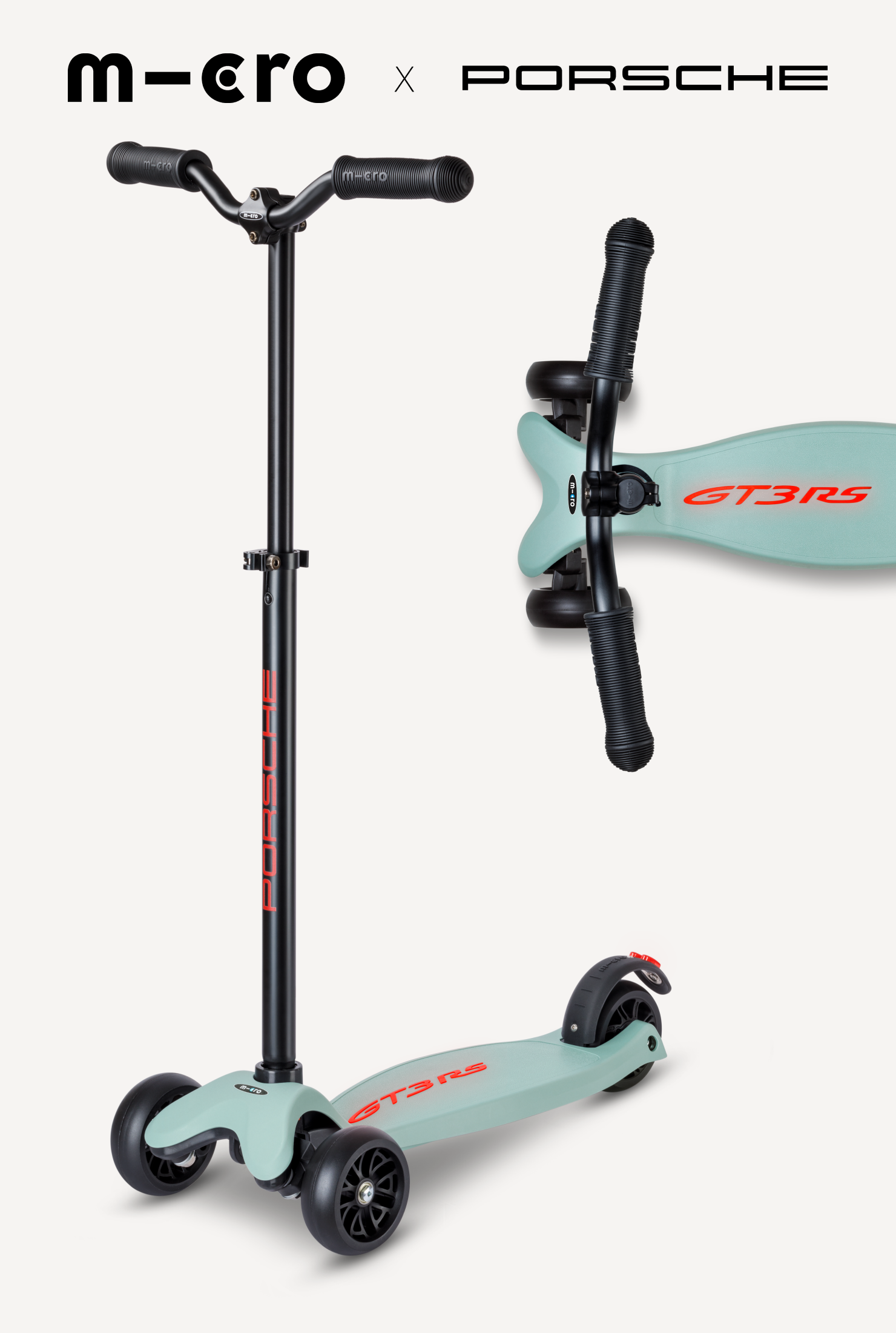 Micro Kickboard Deluxe LED - Porsche Edition - Image 2