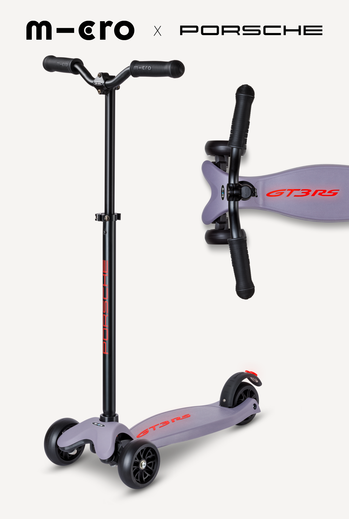 Micro Kickboard Deluxe LED - Porsche Edition - Image 3