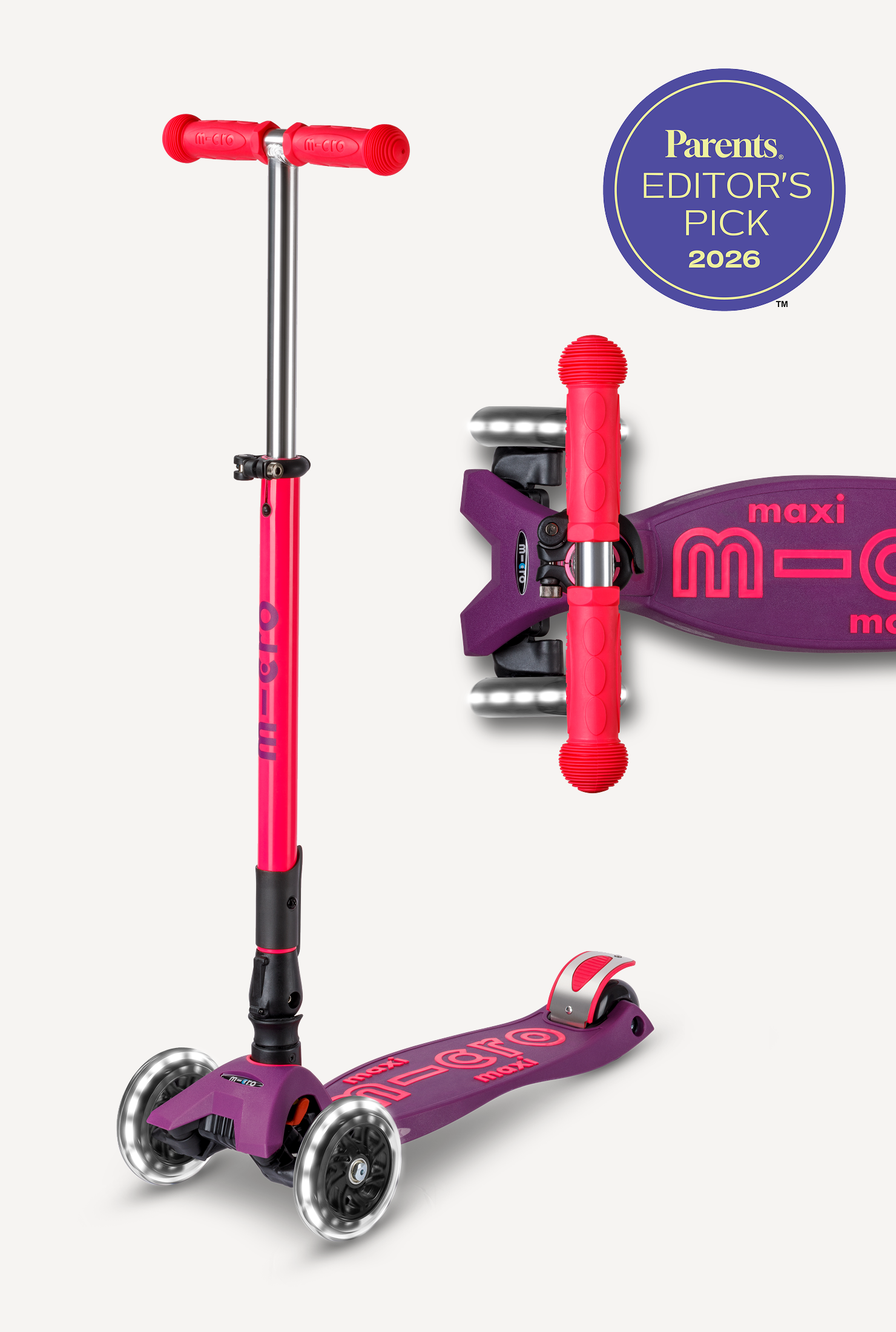 Micro Maxi Foldable LED Scooter - Image 5